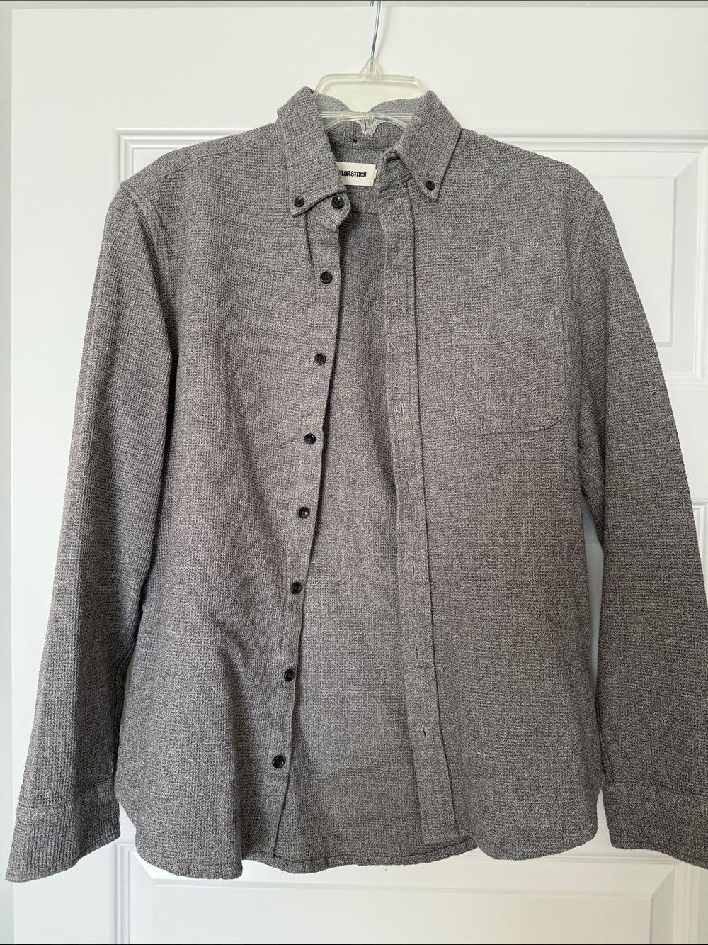 Taylor Stitch Gray Button-Down Shirt Jacket